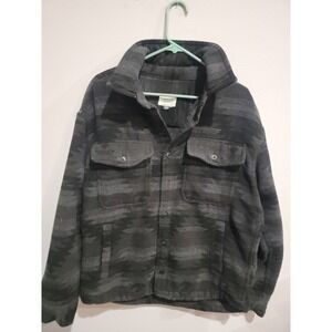 American Eagle Shacket Mens M Aztec Print Flannel Jacket Button Up Oversized Fit